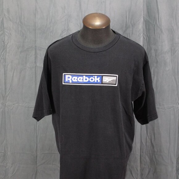 Vintage Graphic T-shirt - Reebok 1990s Logo - Men's 2XL - Picture 1 of 7